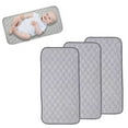 thumbnail image 2 of DYUES Changing Pad Liner,Ultra Soft and Absorbt Bamboo Quilted Waterproof Changing Pad Liner 3 packs, 2 of 9