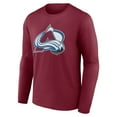 thumbnail image 2 of Men's Burgundy Colorado Avalanche Primary Logo Long Sleeve T-Shirt, 2 of 3