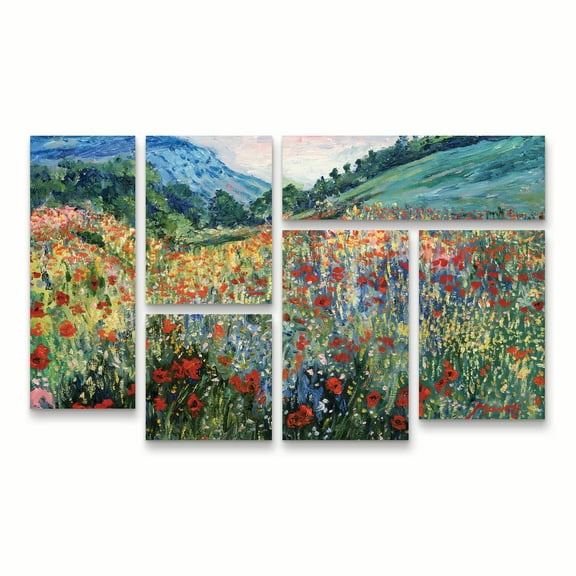 Trademark Fine Art 'Field of Wild Flowers' Canvas Art by Masters Fine Art