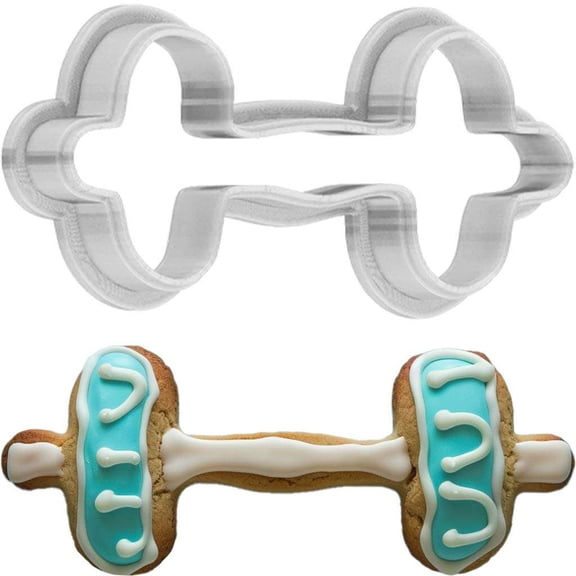 Barbell Cookie Cutter 4 Inch Made in USA by WONDERTORY