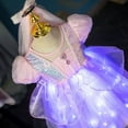 thumbnail image 3 of Toddler Girls Princess Costume Light Up Dress Little Girl Halloween Carnival Cosplay Birthday Party Wedding Formal Dress 3-8 Years, 3 of 9