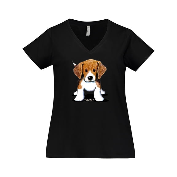 Inktastic Beagle Women's Plus Size V-Neck T-Shirt