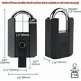 thumbnail image 5 of Intelligent fingerprint padlock drawer storage cabinet waterproof and rust proof Bluetooth lock anti-theft lock large lock head fingerprint padlock, 5 of 5