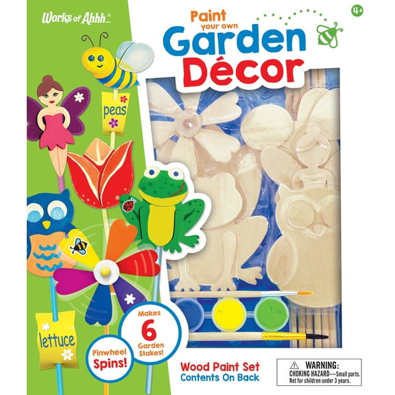 Works of Ahhh Craft Set - Garden Décor Classic Wood Paint Kit