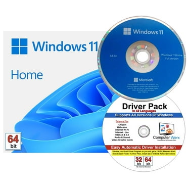Windows 11 Home OEM 64 Bit DVD & Drivers Pack