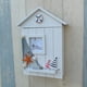 thumbnail image 5 of Soporte para llaves Caja de diseño de casa montada en la pared Colgante de pared Colgador para almacenamiento de llaves Estuche de madera, Velero Eigraketly HA8882-02B, 5 of 6