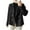 Black, variant on Womens Fall Winter Wool Coats Classic Lapel Long Sleeve Double-Breasted Peacoat Double Breasted Loose Fit Dressy Trench Coats