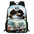 thumbnail image 5 of Mochilas para niños con dibujos animados de Kung Fu Panda, regalo de cumpleaños para niños, niñas, estudiantes, mochilas escolares para niños, mochila duradera de gran capacidad para acampar, 5 of 5
