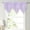 Purple, variant on PureCasa Floral Sheer Lace Valances with Scalloped Edges and Rod Pocket Top, 1 Panel of 52"x24" Voile Tulle Valance Elegant Home Decor. Green