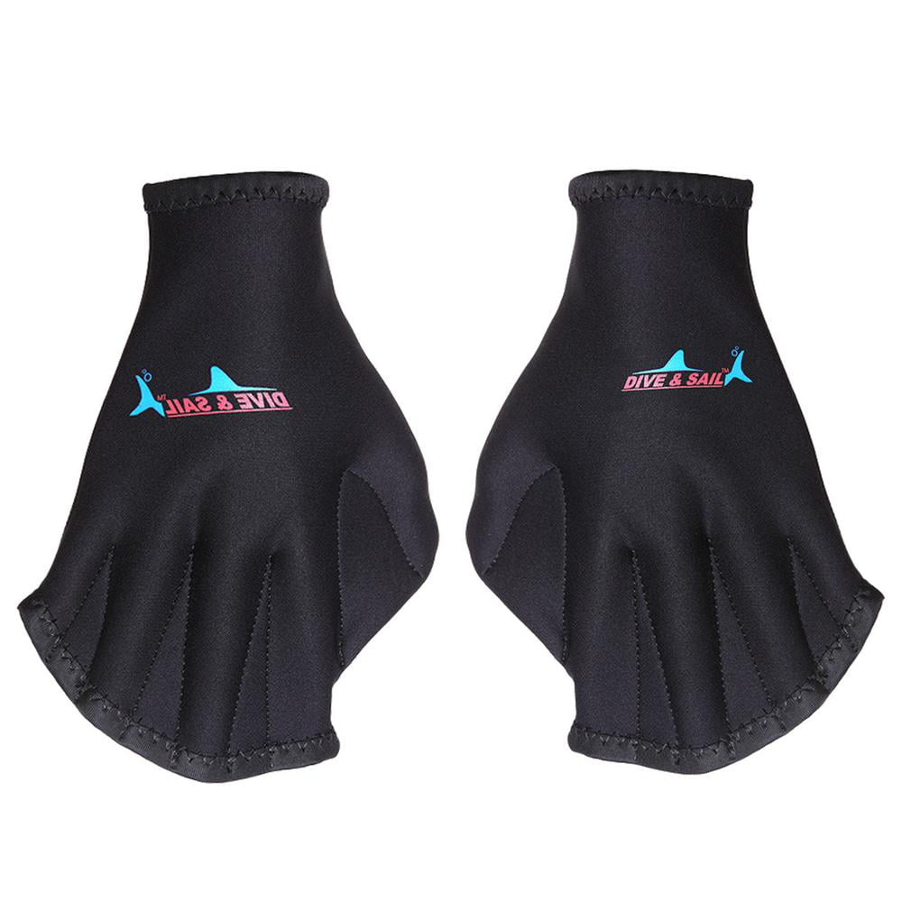 ATYAIDE 1Pair Silicone Swim Gloves Webbed Aquatic Training Water Resistance Fitness Paddle Aerobics for Men Women Adult 
