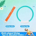 thumbnail image 4 of Pool Toys, YCFUN 10-Pcs Dive Stick Ring Set, Dive Party Pack Pool Set for Child Boys Kids, Red, 4 of 5