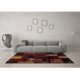 thumbnail image 3 of Ahgly Company Indoor Round Patchwork Brown Transitional Area Rugs, 8' Round, 3 of 4