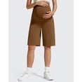 thumbnail image 3 of G4Free BareFeel Maternity Bermuda Shorts Over The Belly Loose Wide Leg Pregnancy Shorts Casual Work, 3 of 8