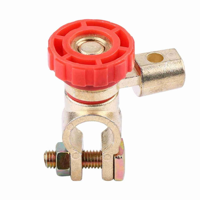 Interruptor de corte de terminal de enlace de batería de automóvil universal, aislador de desconexión maestra, rojo