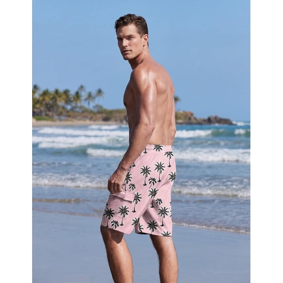 Ekouaer 9 Inch Mens Swim Trunks with Compression Liner 2 in 1 Board Shorts Quick Dry Bathing Suit with Pockets