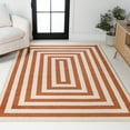 thumbnail image 4 of JONATHAN Y MOROCCAN HYPE 9 x 12 Area Rug, Bandol Mitre Stripe - Terracotta/Ivory, MOH211B-9, 4 of 9