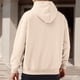 thumbnail image 3 of MHFRRA Sudadera con Capucha Informal con Panel de Cremallera En El Hombro y Llegada de Otoño/Invierno para Beige, 3 of 5