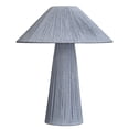 thumbnail image 2 of Benjara Liya 18 Inch Table Lamp, Cone Shade and Tapered Base, Textured Blue Finish, 2 of 5
