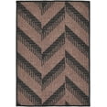 thumbnail image 3 of Unique Loom Outdoor Modern Collection Area Rug - Chevron (2' 2" x 3' Rectangle Brown/Black), 3 of 7