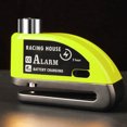 thumbnail image 1 of Bloqueo De Alarma De Freno De Disco De Rueda Bloqueo de alarma de freno de disco de rueda de scooter de motocicleta a prueba de agua 500mAh (negro verde), 1 of 7