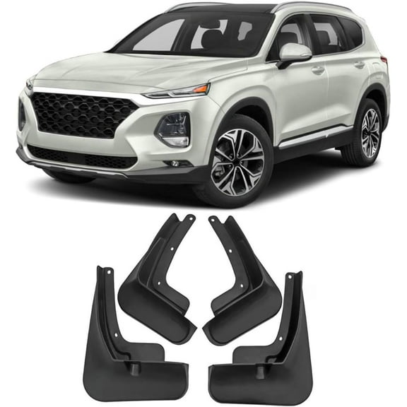4Pcs/Set Car SUV Mud Flaps Splash Guards Mudguard Fit for Hyundai Santa Fe Sport 2013 2014 2015 2016 2017 2018 Fender