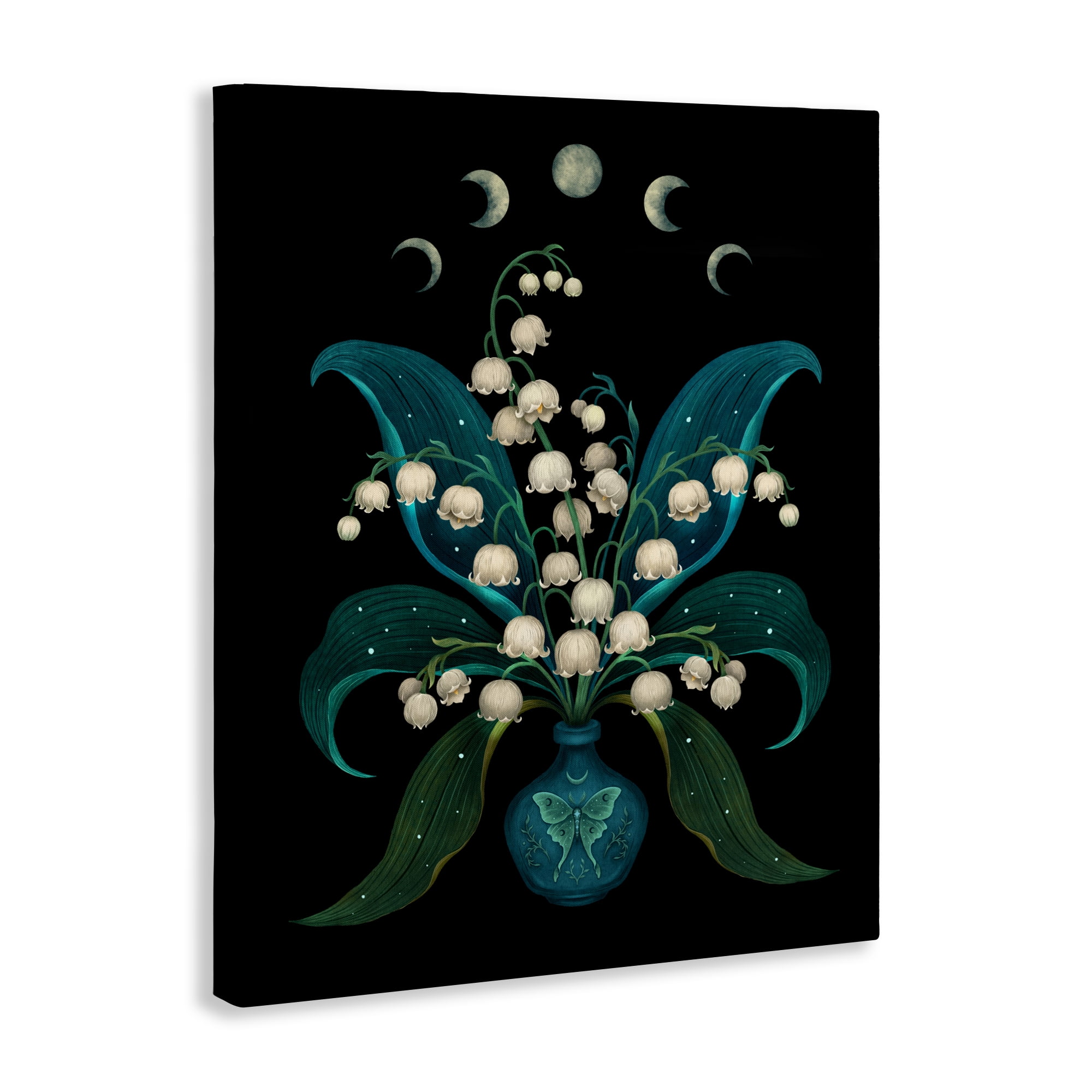 Stupell Industries Lunar Lily Of Valley Canvas Wall Art, design by Episodic Drawings
