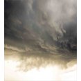 thumbnail image 3 of Clouds Duvet Cover Set, Heavy Storm Clouds in Dark Sky Hurricane Weather Cloudscape Mass of Liquid Droplets Image, Decorative 3 Piece Bedding Set with 2 Pillow Shams, King Size, Grey, by Ambesonne, 3 of 3