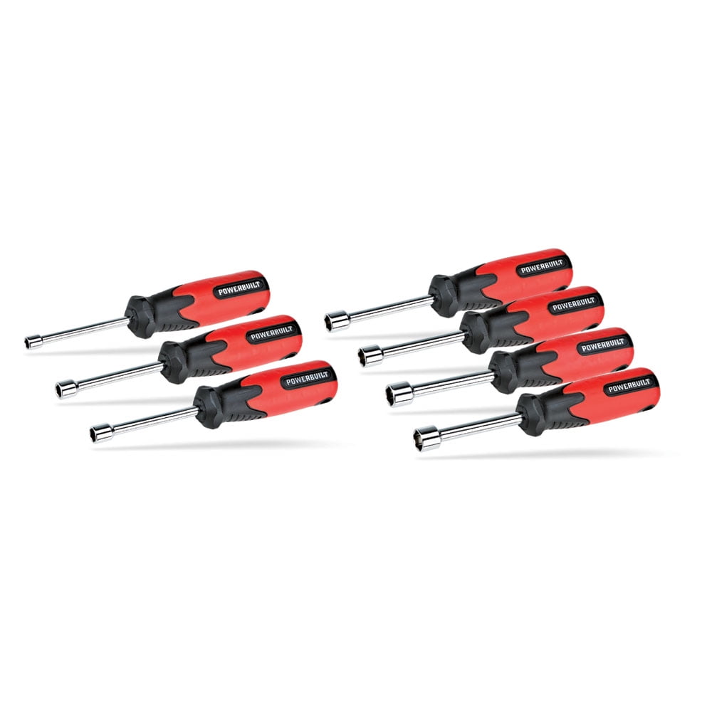 Powerbuilt 7 Piece Metric Nut Driver Set, 7 to 12mm, 646042