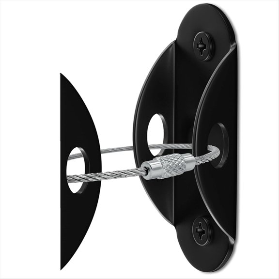 Anclajes para Muebles (Paquete de 6) una Prueba de BebéS, Anclajes para Muebles Antivuelco, Correas para Terremotos Resistentes una 400 Libras, Negro
