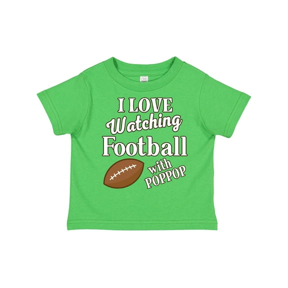 Inktastic Poppop Football Watching Grandson Boys or Girls Toddler T-Shirt