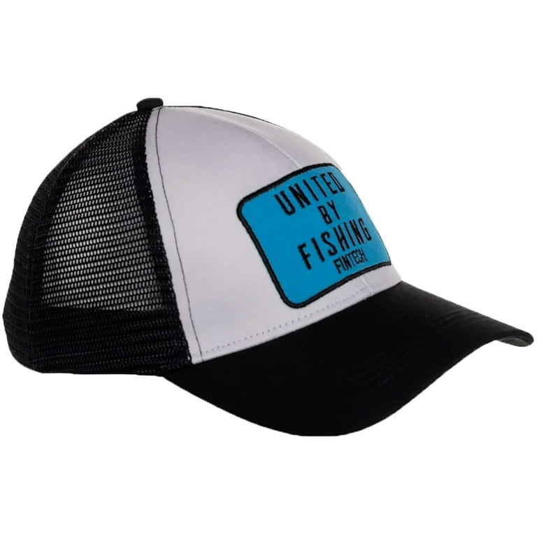 Fintech United By Fishing Snapback Hat - Brilliant White