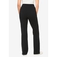 thumbnail image 2 of Woman Within Plus Size Petite Stretch-Cotton Knit Pull-On Bootcut Leggings, 2 of 6