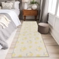 thumbnail image 4 of Summer Lemon 2'x6' Runner Rugs for Hallway Kitchen Bedside Non Slip Washable, Yellow Fruits Leaves Lemon Farmhouse Beige Entryway Rug Runners with Rubber Backing, Long Carpet Runner for Laundry Room, 4 of 8