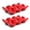 Red, variant on Ceramic 6-Cup Egg Tray - Half Dozen Porcelain Egg Holder Container Keeper Storage Organizer Decorative Serving Stand Serveware for Refrigerator Countertop Display Kitchen (Gray, 2 Pack)
