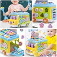 thumbnail image 3 of WRITWAA 1Pcs Bus Shape Xylophone Musical Instrument Enlightenment Toys for Children Aged 1-5 Home Use, 3 of 8