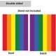 thumbnail image 5 of Banderas de jardín arcoíris del orgullo gay LGBTQ - Bandera pequeña LGBTQ de 31,7 x 45,7 cm, de doble cara, para lesbianas, gays y transgénero, 5 of 6
