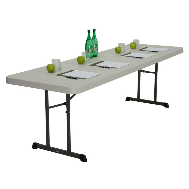 Lifetime 8-Foot Folding Table 80127 Putty Color Professional