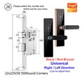 thumbnail image 2 of Door Lock, Tuya Electronic Lock Smart Door Lock Fingerprint Lock Password IC Card Key USB Charge For Smart Home ,Easy to Install, 2 of 6