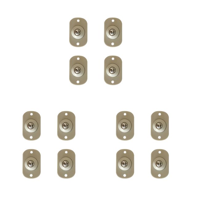 Bearachild Polea adhesiva de 4 piezas, rueda autoadhesiva de 360 grados, rodillo de cubo deslizante, accesorios de ruedas para muebles Type1 NO1