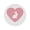 Bunny In Pastel Colors, variant on Round Premium Polyester Tablecloth Round Table Cloth Cover For Kitchen And Dining Room Candy Cane & Heart Pattern