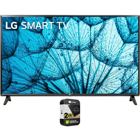 LG 32LM577BPUA 32 Inch LED HD Smart webOS TV 2021 Model Bundle with Premium 2 Year Extended Protection Plan