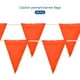 thumbnail image 4 of Banderas de banderín de advertencia de 98ft, 45 piezas, para marcar perímetros, bandera de seguridad para construcción de tráfico, color naranja, 4 of 7