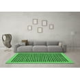thumbnail image 3 of Ahgly Company Indoor Rectangle Oriental Emerald Green Modern Area Rugs, 7' x 9', 3 of 4