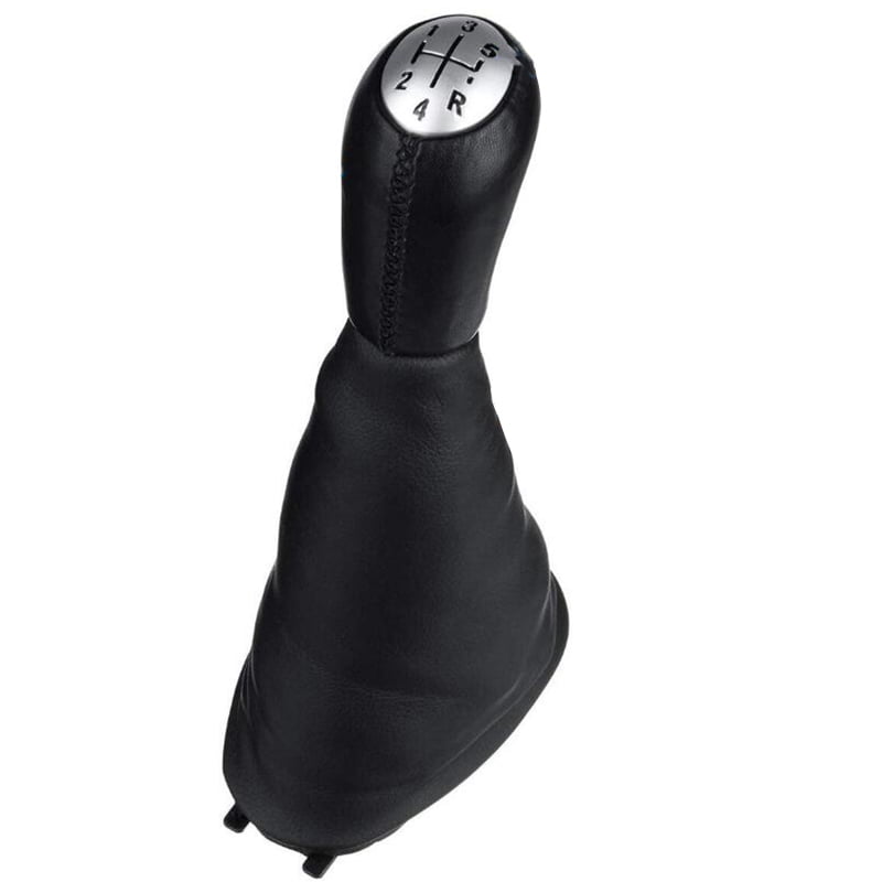5 Speed Leather Manual Car Gear Shift Knob Lever with Boot Cover for Renault Clio 2 Clio 3 Megane 2 Scenic 2 Kangoo