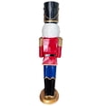 thumbnail image 4 of Cascanueces rojo/azul de fibra de vidrio 1 metro de altura, 4 of 6