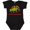 AB-Black, variant on Santa-Saurus Christmas Dinosaur Boys or Girls Baby Bodysuit