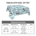 thumbnail image 7 of Wukai Cute Panda Bear Waterproof Tablecloth for Kitchen Dining, Fits Square Tables for 2-4 Seats -54"x54", 7 of 7