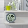 thumbnail image 5 of Shinysix Waterproof Bathroom Wall Clock LCD Display Temperature Detector for Home and Kitchen, 5 of 7
