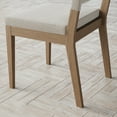 thumbnail image 5 of Nathan James Linus Modern Upholstered Dining Chair, Solid Rubberwood Legs in a Wire-Brushed Light Brown Finish, 5 of 8