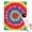 Rainbow Tie Dye, variant on Rainbow Tie Dye Mandala Pattern Blanket,Comfortable Soft Flannel Throw Blanket,All Season,Warm Lightweight Blankets for Sofa Bed Couch Living Room Chair,30"x40"